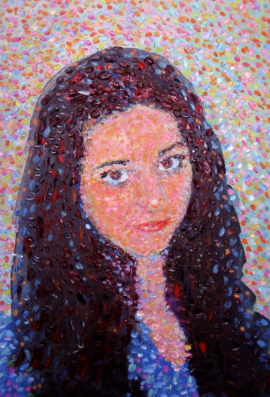 Женщина в голубом