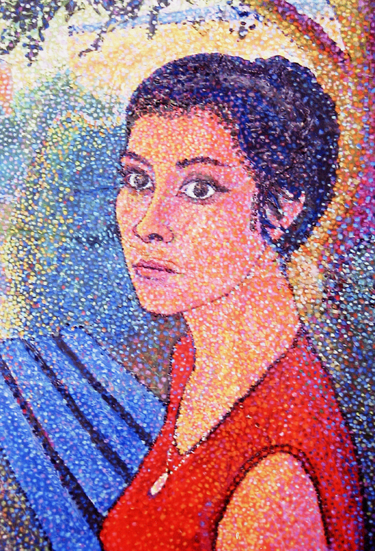 Женщина в красном